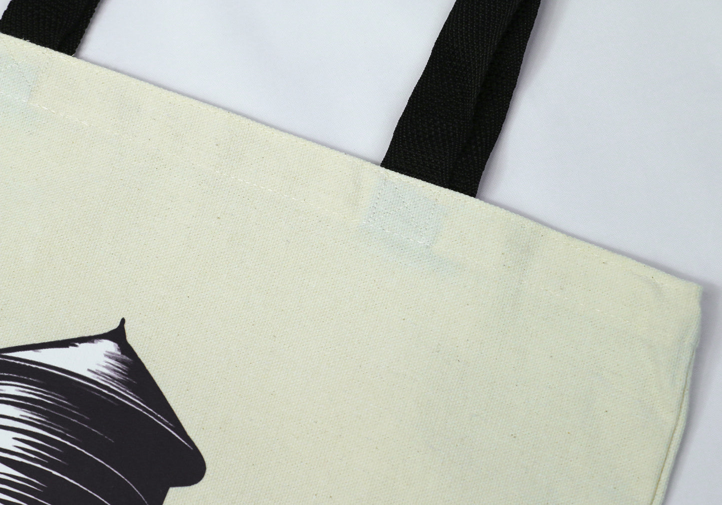 Brooklyn building cotton canvas tote bag