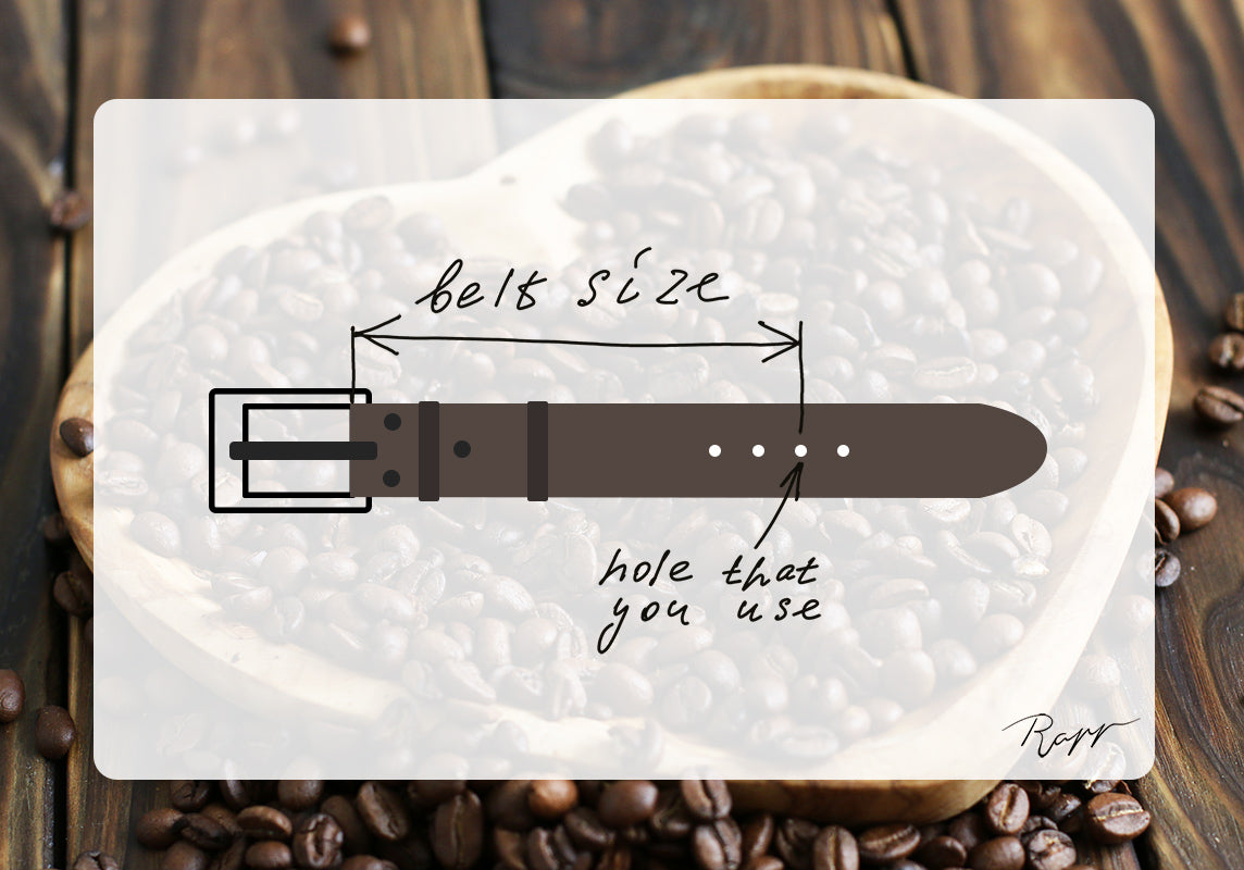 Belt size guide by Rapp Leathercraft