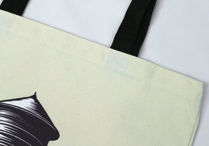 Brooklyn building cotton canvas tote bag