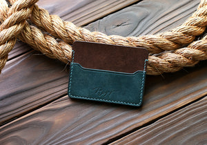 Leather card holder 3 pockets