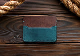 Leather card holder 3 pockets