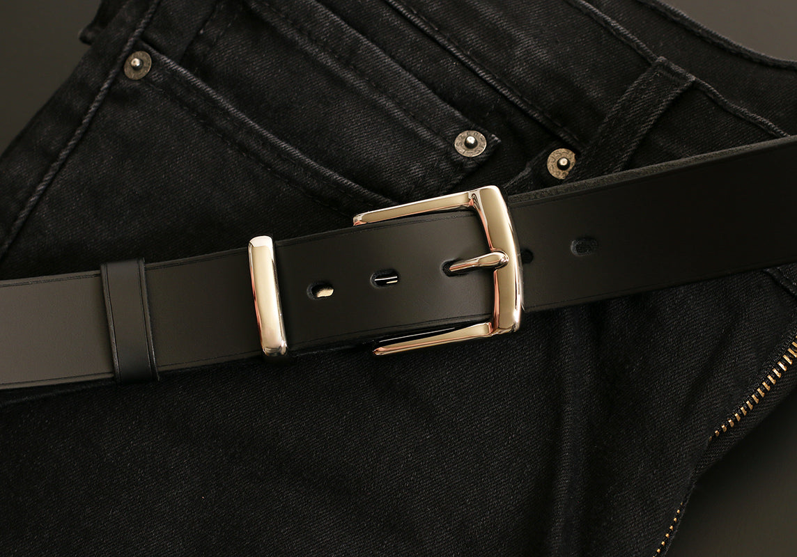 Men's classic suit leather belt